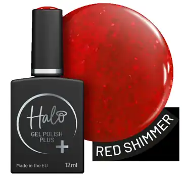 Halo Gel Polish Plus 12ml (Red Shimmer)