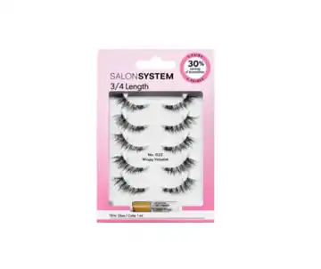 Salon System Strip Lash 022 (3/4 Length) (5 Pack)