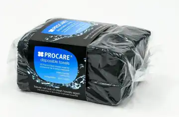 Procare Disposable Towels Black 50 Pack